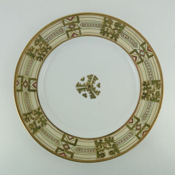 Nippon Hand Painted Ornate Dessert Plate - Picture 1 of 6